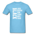 Lives Deaths Pain - aquatic blue