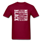 Matter Black - burgundy