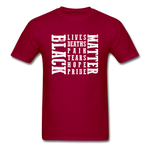 Matter Black - dark red