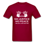 No Justice - dark red