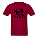 Black Lives Matter 6 - dark red