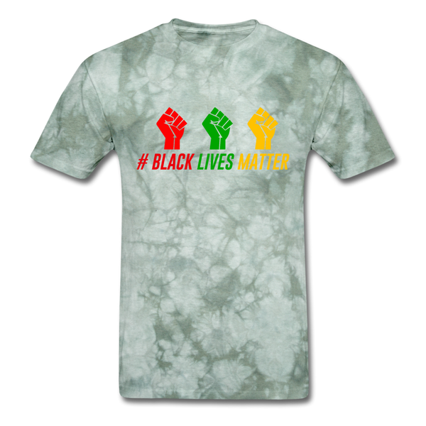 Black Lives Matter - military green tie dye