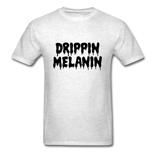 Drippin Melanin - light heather gray