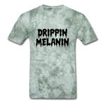 Drippin Melanin - military green tie dye