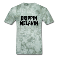 Drippin Melanin - military green tie dye