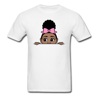 Puff Bow Girl - white
