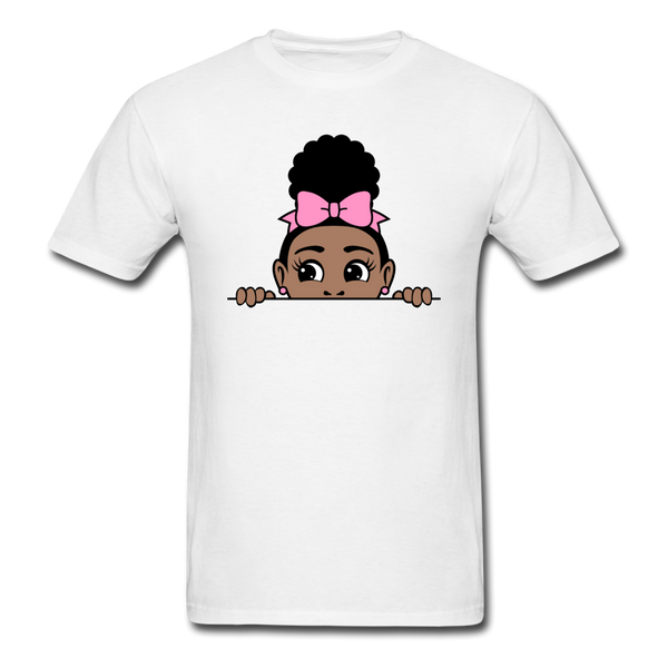 Puff Bow Girl - white