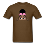 Puff Bow Girl - brown