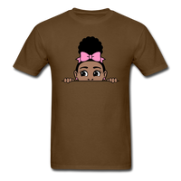 Puff Bow Girl - brown