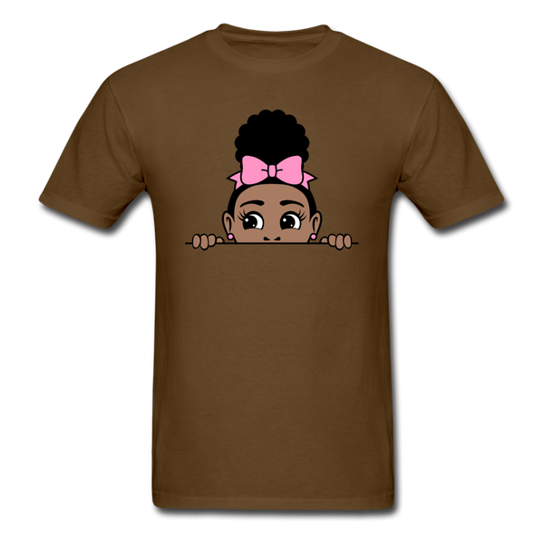 Puff Bow Girl - brown