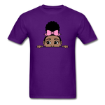 Puff Bow Girl - purple