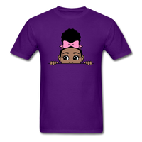 Puff Bow Girl - purple