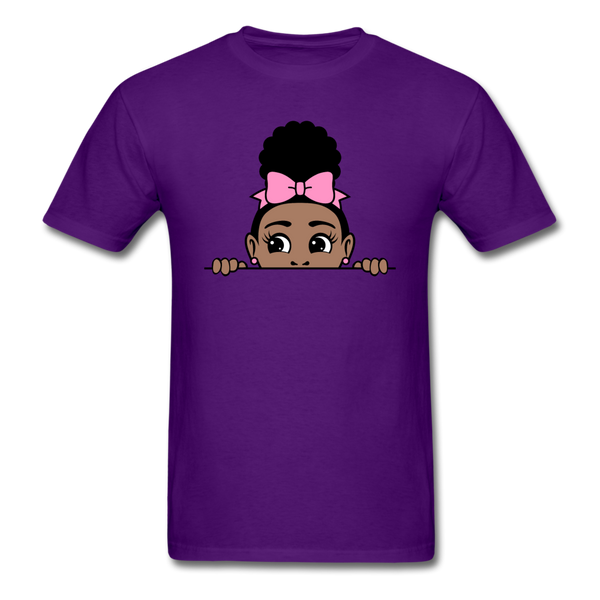 Puff Bow Girl - purple
