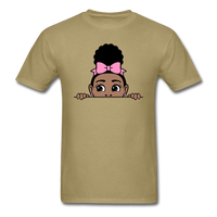 Puff Bow Girl - khaki
