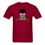 Puff Bow Girl - dark red