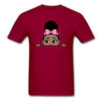 Puff Bow Girl - dark red