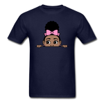 Puff Bow Girl - navy