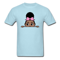 Puff Bow Girl - powder blue