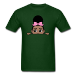 Puff Bow Girl - forest green