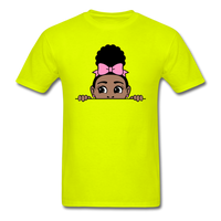 Puff Bow Girl - safety green
