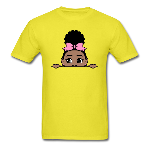 Puff Bow Girl - yellow