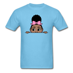 Puff Bow Girl - aquatic blue