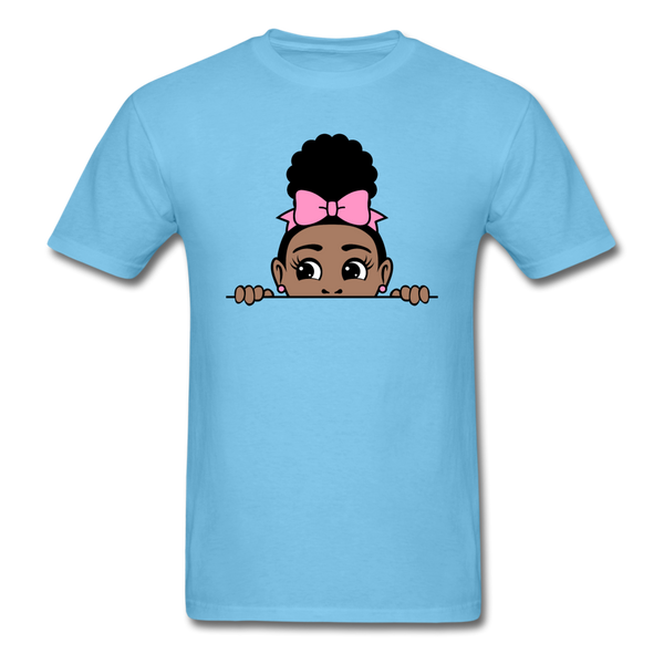 Puff Bow Girl - aquatic blue