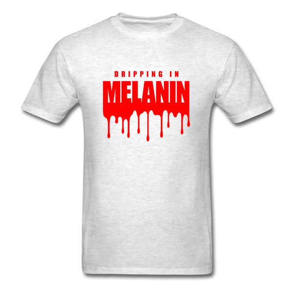 Drippin Melanin - light heather gray