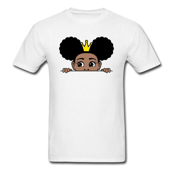 Afro Crown Girl - white