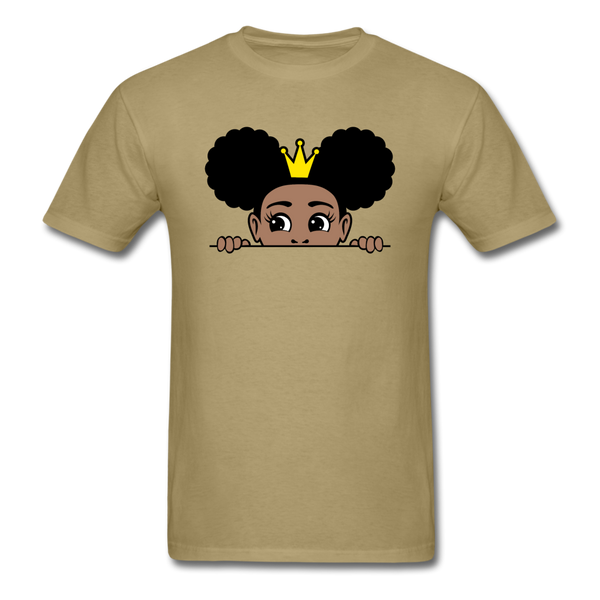 Afro Crown Girl - khaki