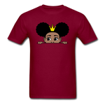 Afro Crown Girl - burgundy