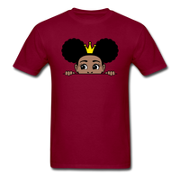 Afro Crown Girl - burgundy