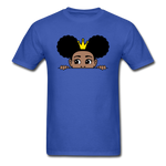 Afro Crown Girl - royal blue