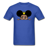 Afro Crown Girl - royal blue