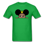 Afro Crown Girl - bright green
