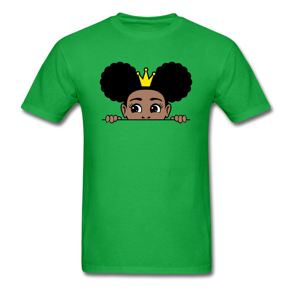 Afro Crown Girl - bright green