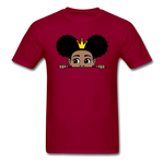 Afro Crown Girl - dark red