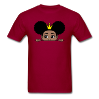 Afro Crown Girl - dark red