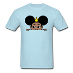 Afro Crown Girl - powder blue