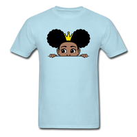 Afro Crown Girl - powder blue