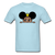Afro Crown Girl - powder blue