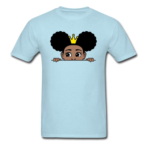 Afro Crown Girl - powder blue
