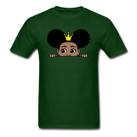 Afro Crown Girl - forest green