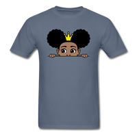 Afro Crown Girl - denim