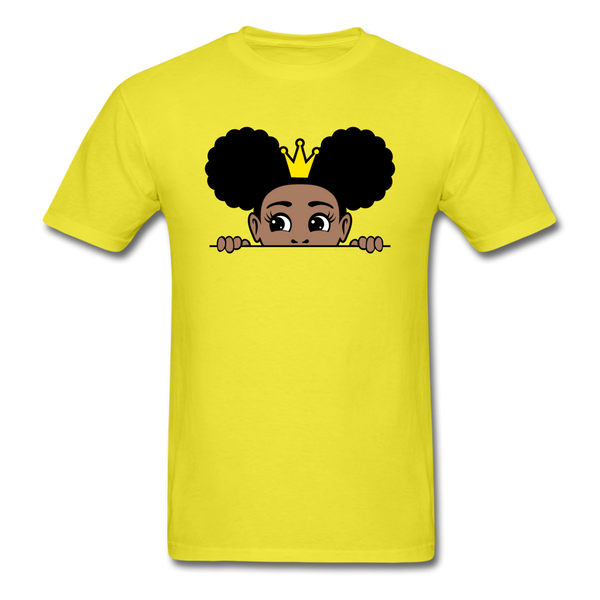 Afro Crown Girl - yellow