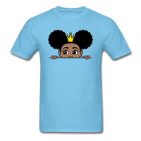 Afro Crown Girl - aquatic blue