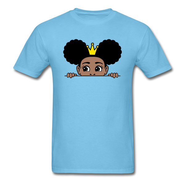 Afro Crown Girl - aquatic blue