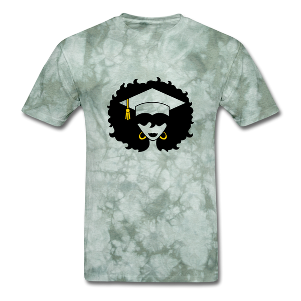 GRAD BLACK - military green tie dye