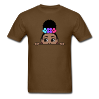 Puff Rose Girl - brown