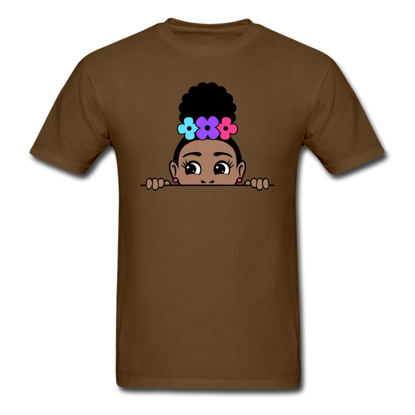 Puff Rose Girl - brown